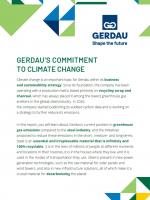 Gerdau's Commitment to Climate Change cover